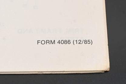 Bolens 4086 85 Riding Mower Models 2028 2030 2036 Parts List