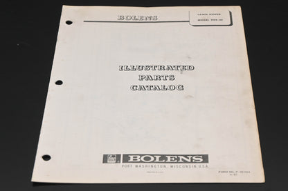 Bolens P-551814 Lawn Keeper Model 909-01 Parts Catalog