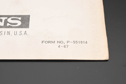 Bolens P-551814 Lawn Keeper Model 909-01 Parts Catalog