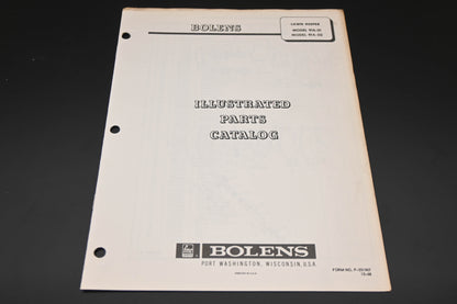 Bolens P-551967 Lawn Keeper Model 914-01 914-02 Parts Catalog