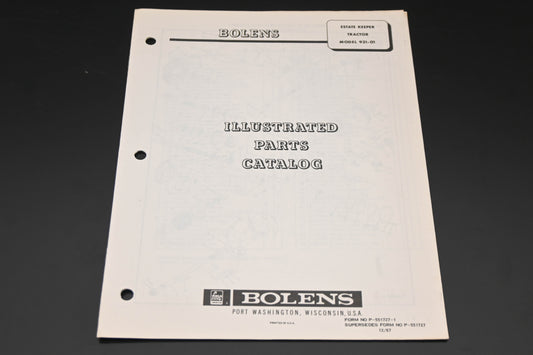 Bolens P-551727-1 Estate Keeper Model 931-01 Parts Catalog