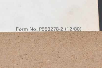 Bolens P553278-2 80 Riding Mower Models 528 628 830 831 1134 Parts List