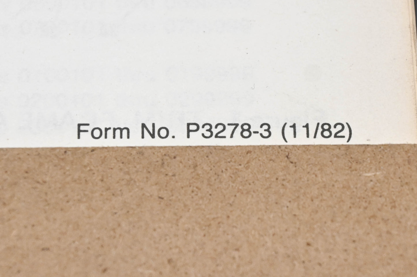 Bolens P3278-3 82 Riding Mower Models 830 831 1134 Parts List