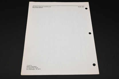 Bolens 3853-1 83 Eliminator Plus 21" Mower Model 8643 Parts List