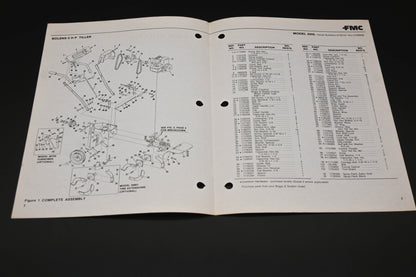 Bolens P-552966 5HP Tiller Model 2255 Parts List