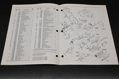 Bolens P3692-3 85 Mini Snow Thrower Models 350 500 520 Parts List