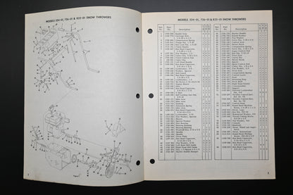 Bolens P-552548 Snow Thrower Models 524-01 726-01 832-01 Parts Catalog