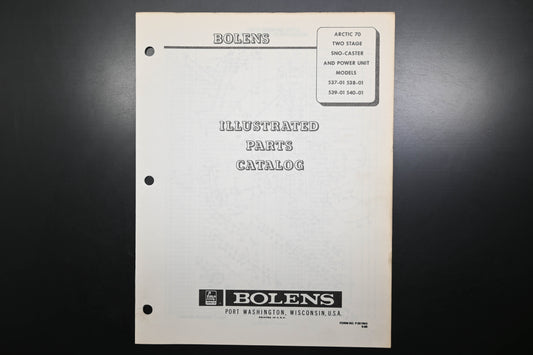 Bolens P-551943 Arctic 70 Sno Caster Models 537-01 - 540-01 Parts Catalog
