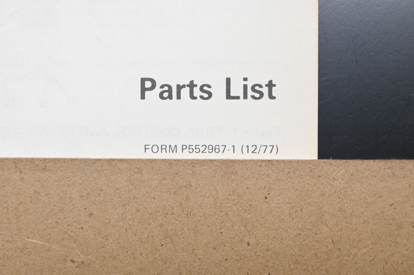 Bolens P552967-1 77 Snow Thrower Model 625 Parts List