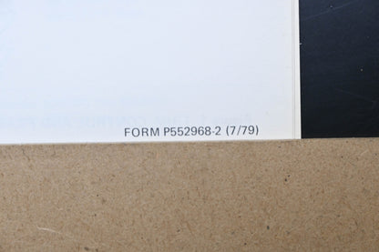 Bolens P552968-2 79 Snow Thrower Model 826 Parts List