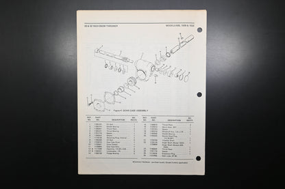 Bolens P-3820 82 Snow Thrower Models 826 1026 1032 Parts List
