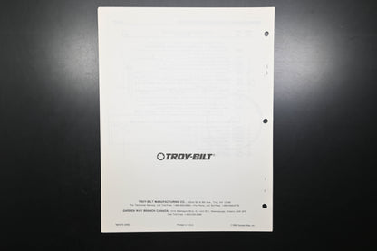 Troy-Bilt 1901570 Econo-Horse Tiller Model 15010 Parts Catalog