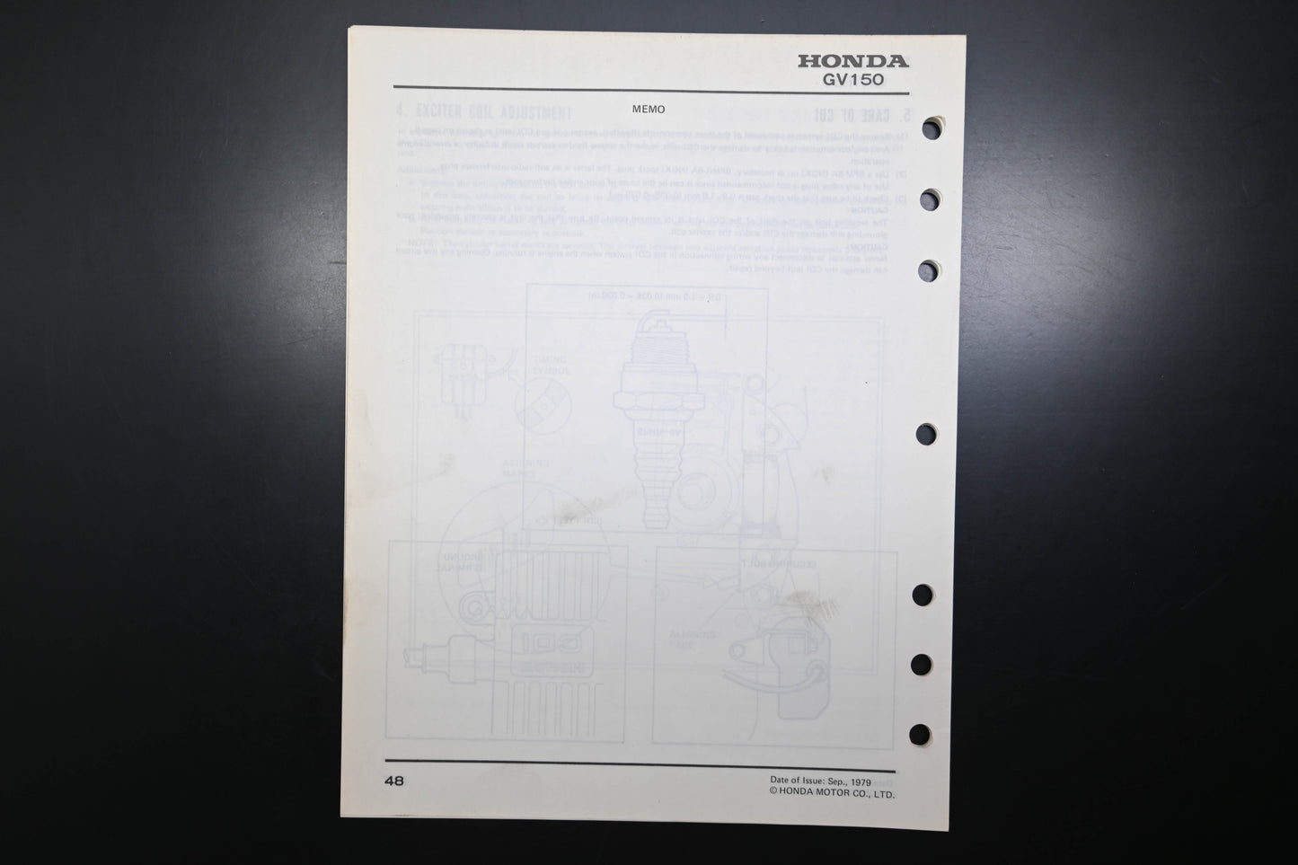 OEM Honda 6188800 GV150 Engine Shop Repair Manual