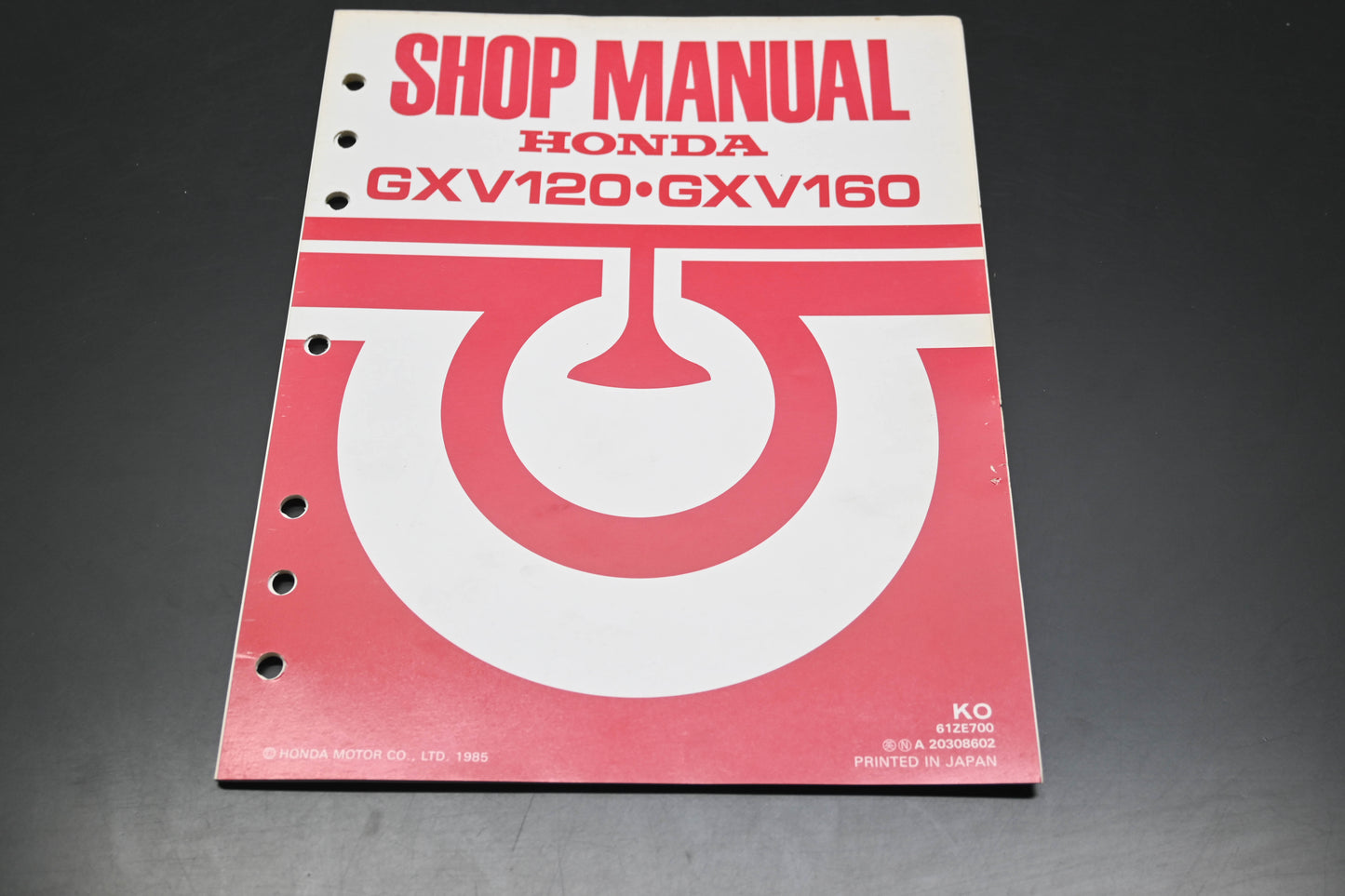 OEM Honda 61ZE700 GXV120 GXV160 Engine Shop Repair Manual