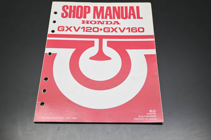 OEM Honda 61ZE700 GXV120 GXV160 Engine Shop Repair Manual