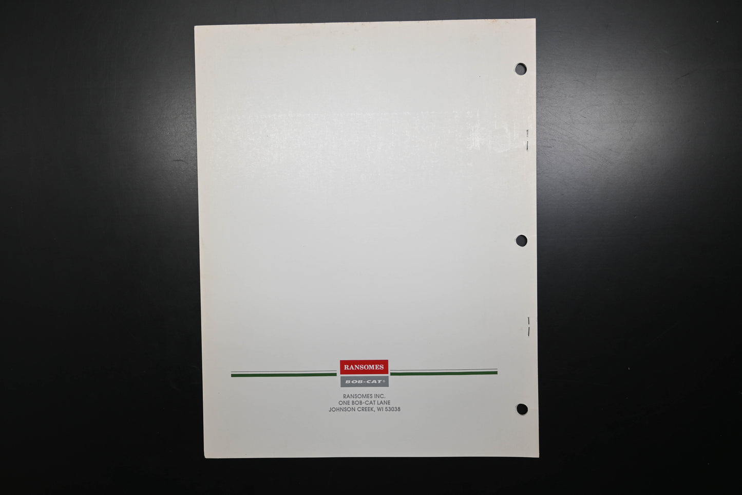 Bob-Cat 38493 Pos-A-Drive Mid-Size Mower Parts Manual