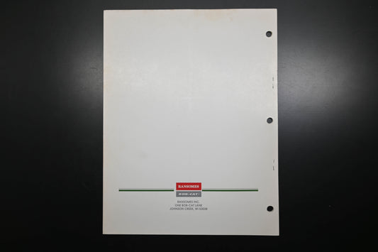 Bob-Cat 128176 3100 Series Tractor Mowers Parts Manual