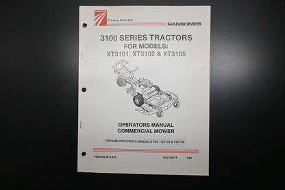Bob-Cat 128177 3100 Series Tractor Mowers Parts Manual