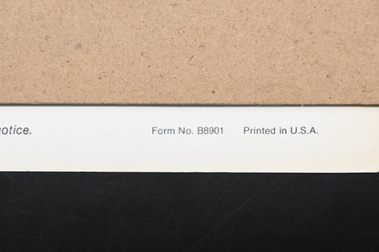 Bunton B8901 BGCLM BGPT Grass Catcher Parts List & Owners Manual