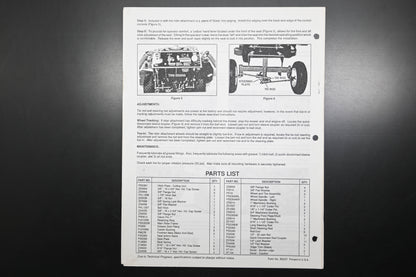 Bunton B9237 BH3661RA Rider Attachment Operator's Parts Manual