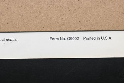 Goodall G9002 36" - 52" Self Propelled Mower Instruction Manual