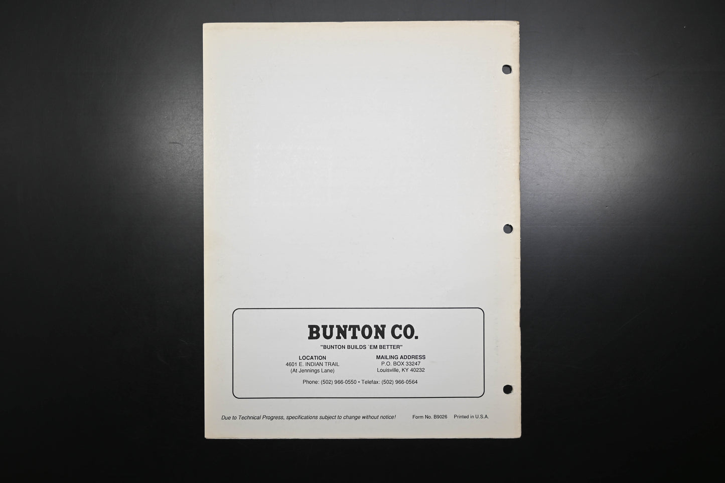 Bunton B9026 36" - 61" Self Propelled Mower Instruction Manual