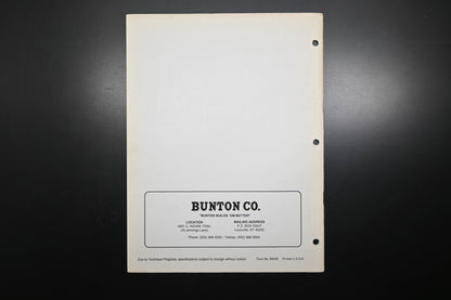 Bunton B9026 36" - 61" Self Propelled Mower Instruction Manual