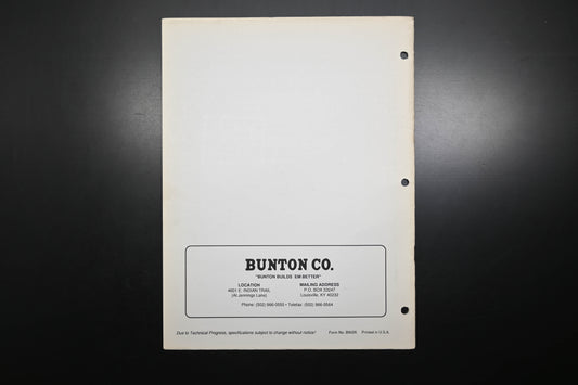 Bunton B9026 36" - 61" Self Propelled Mower Instruction Manual