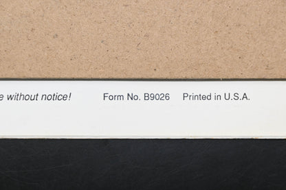 Bunton B9026 36" - 61" Self Propelled Mower Instruction Manual