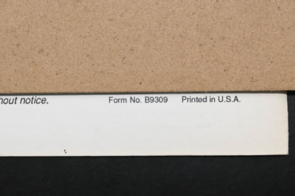 Bunton B9309 36" - 61" Commercial Mower Parts Manual