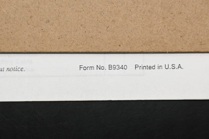 Bunton B9340 Zero Turn Mower & Deck Operator's Manual