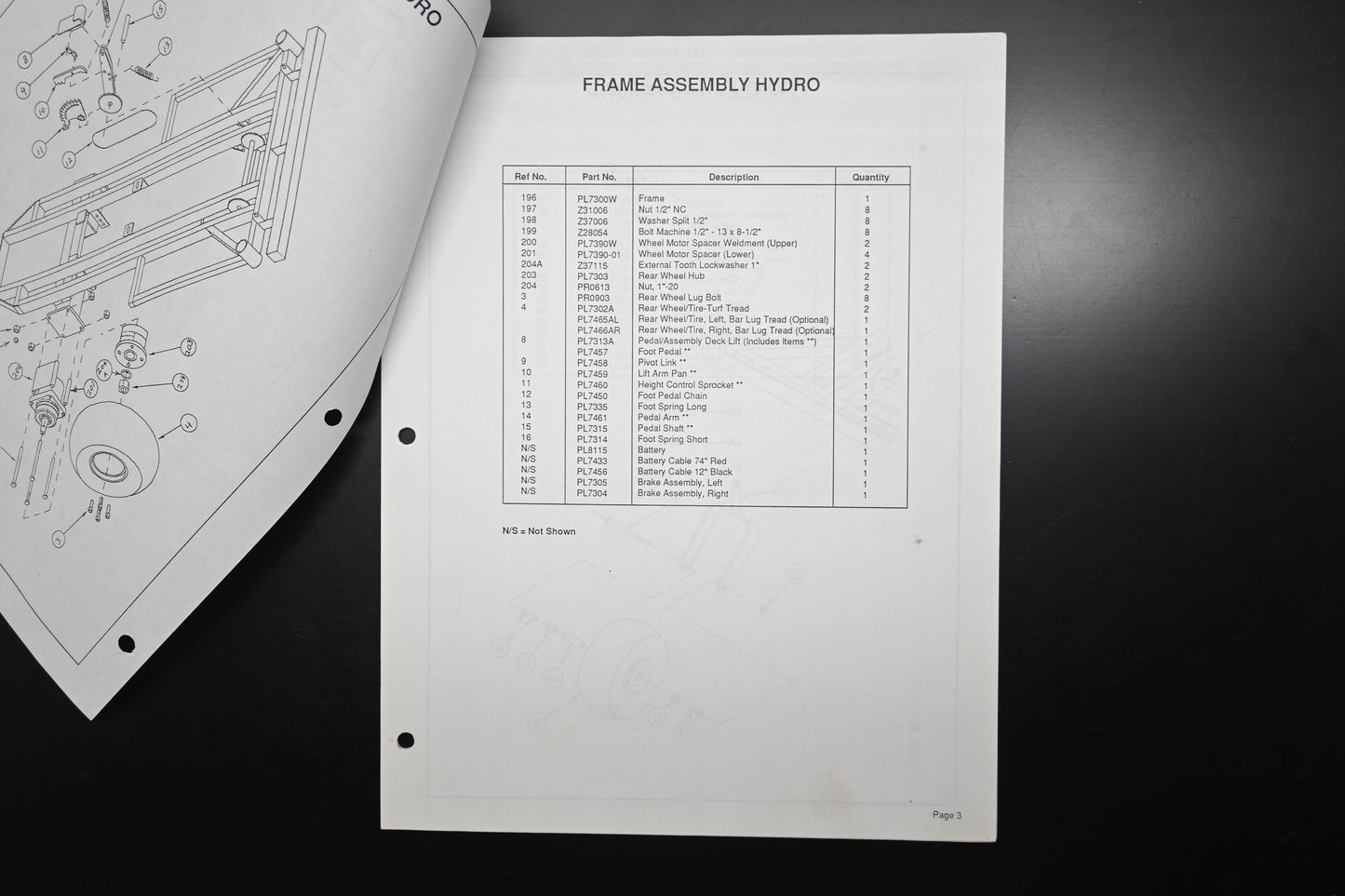 Bunton B9346 Commercial Zero Turn Mower Parts Manual