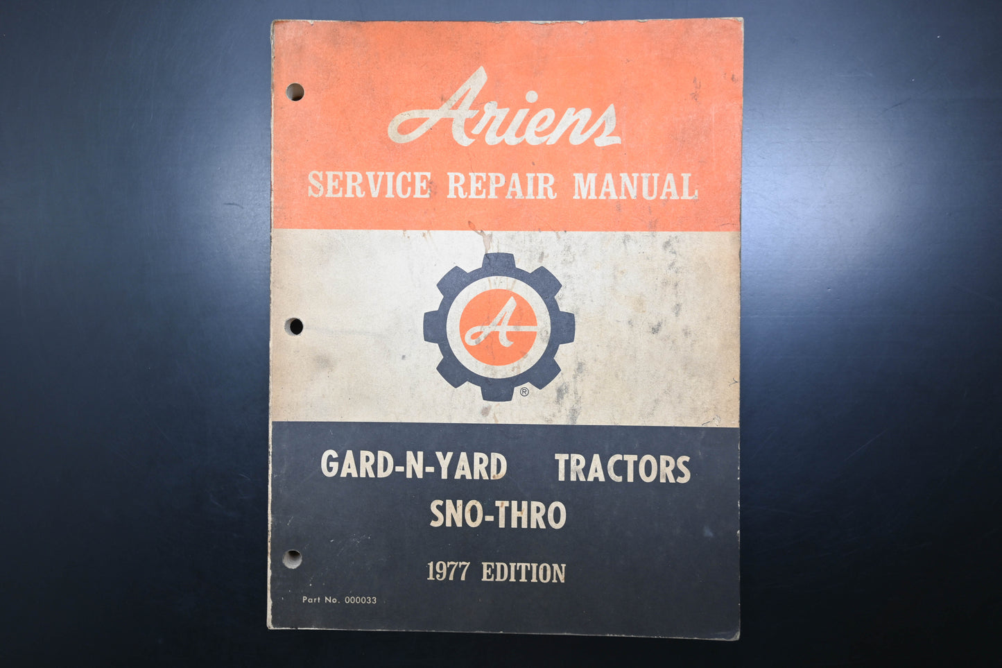Ariens 000033 77 Gard-N-Yard Tractors Sno-Thro Shop Repair Manual