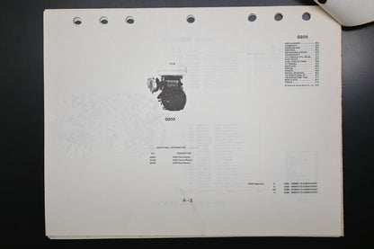 OEM Honda HC82853 G200 Engine Parts Catalog