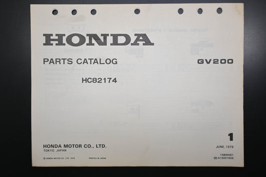 OEM Honda 148940E1 GV200 Engine Parts Catalog