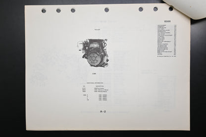 OEM Honda HC81157 G300 Engine Parts Catalog