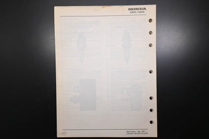 OEM Honda 6688900 G300 G400 Engine Shop Repair Manual