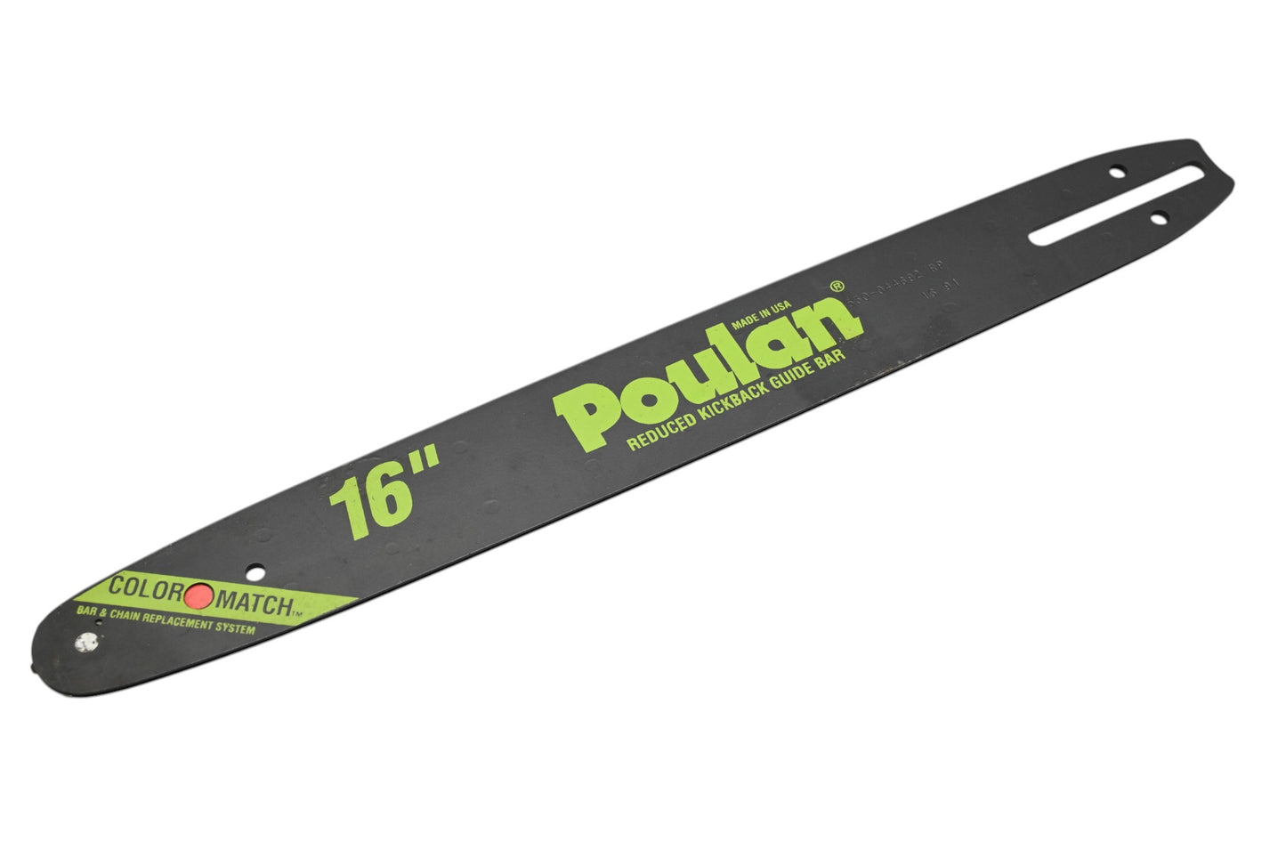 Poulan 530 04 46-92, 530044692 16" Chainsaw Guide Bar .325" Pitch .050 Gauge NOS