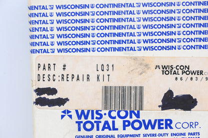 Wisconsin Total Power LQ31 Fuel Strainer Bowl Kit NOS
