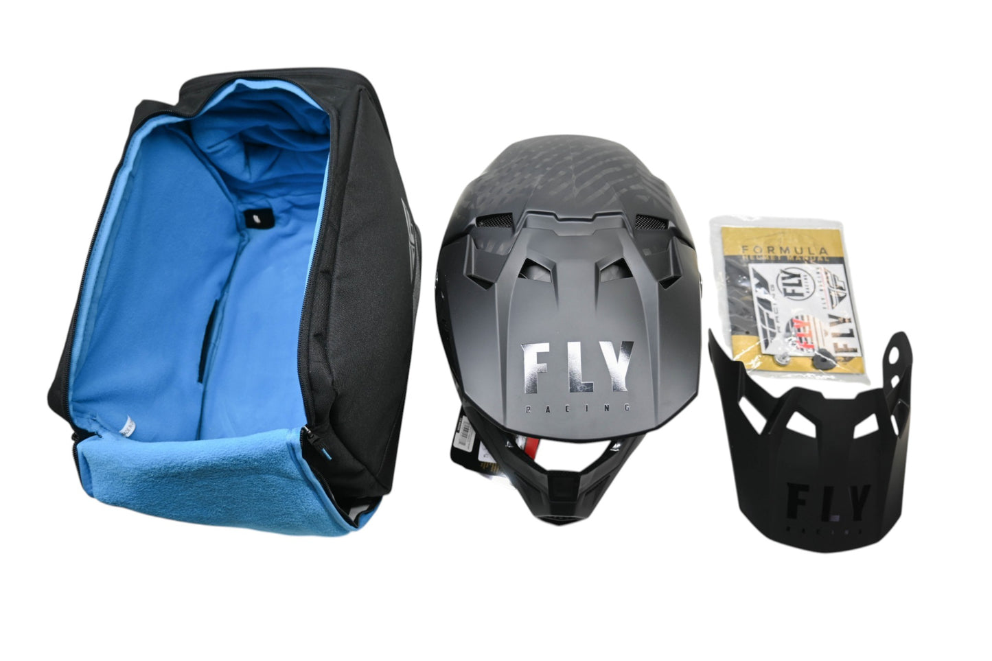 Fly Racing 73-4429X Extra-Large Matte Black Formula Carbon Helmet NOS