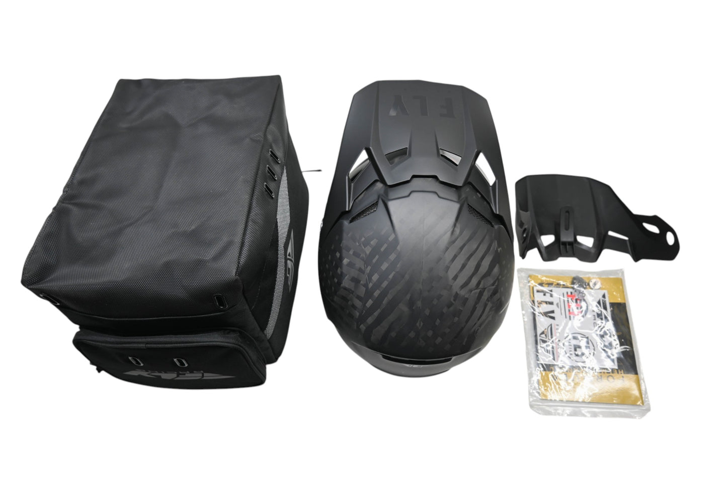 Fly Racing 73-4429X Extra-Large Matte Black Formula Carbon Helmet NOS