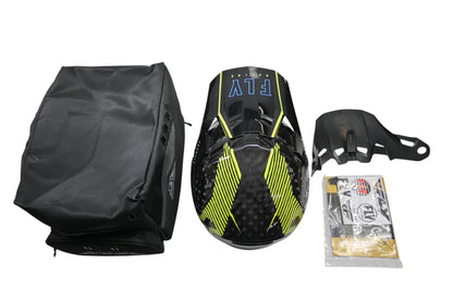 Fly Racing 73-4442L Large Hi-Vis/Black Formula Carbon Tracer Helmet NOS