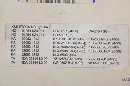 K&S 16-2046, 116-2046 Fork Seals NOS