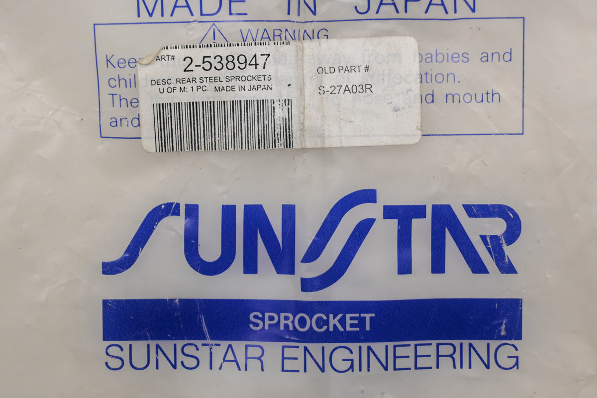 Sunstar 2-538947, S-27A03R, 2-5389-47 47T Steel Sprocket NOS