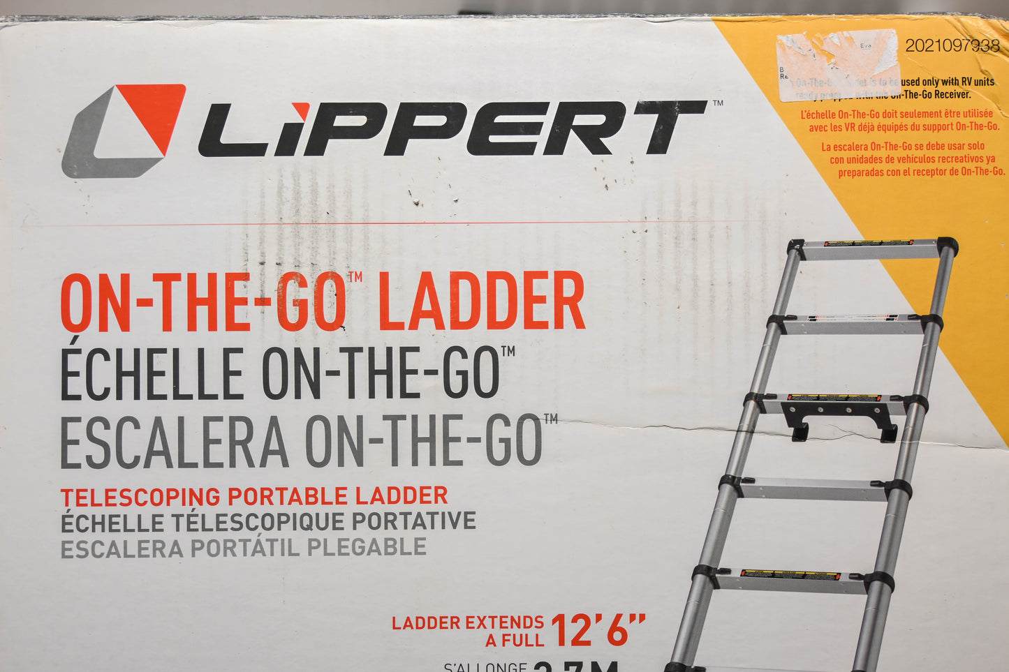 Lippert 2021097938 12'-6" On-The-Go Telescoping Ladder NOS