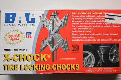 BAL 28012 X-Chock Tire Locking Chock Kit NOS