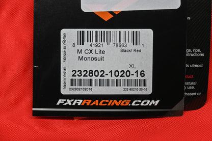 FXR 232802-1020-16 XL Men's Black/Red CX Lite Monosuit NOS