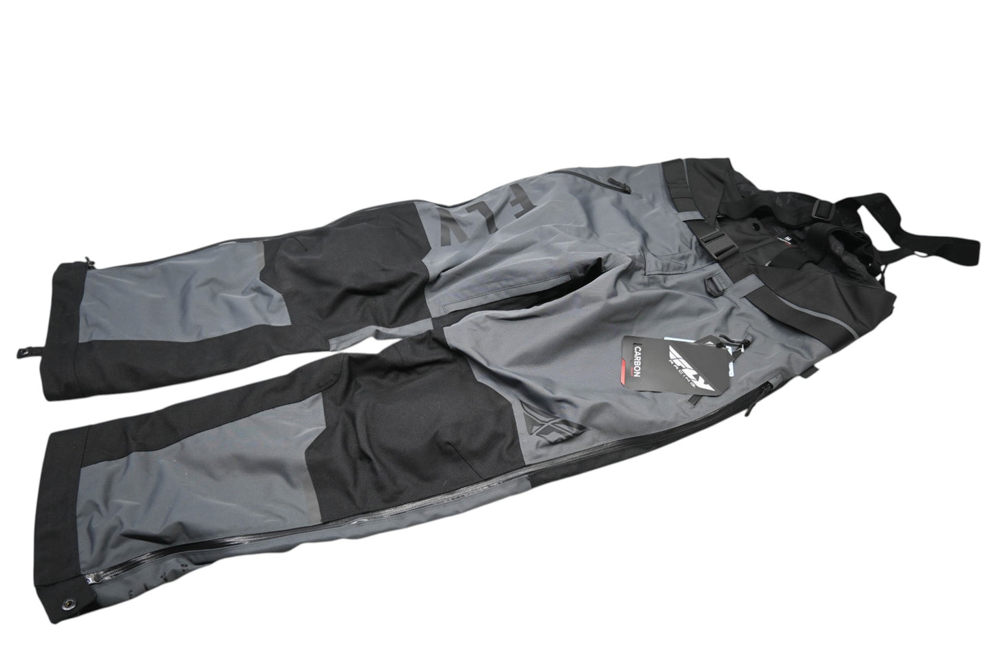 Fly Racing 470-6202X Extra-Large Men's Black/Grey Carbon Bib NOS