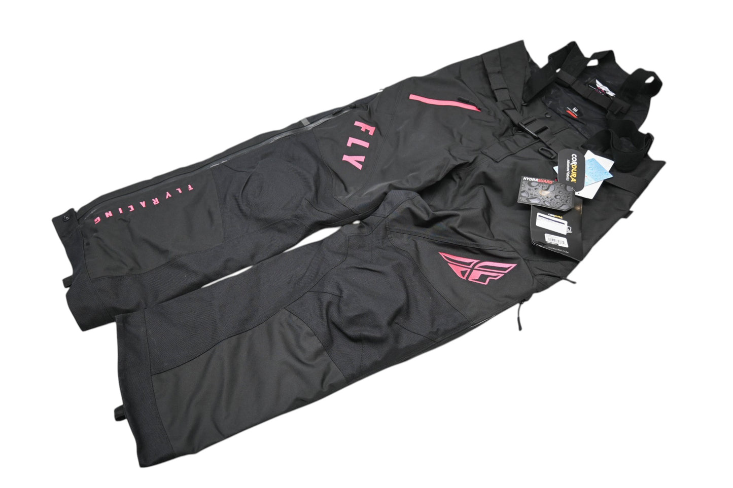 Fly Racing 470-4507L Large Women's Black/Pink Carbon Bib NOS