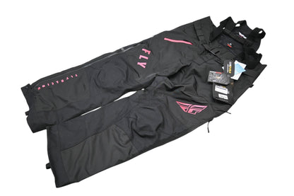 Fly Racing 470-4507L Large Women's Black/Pink Carbon Bib NOS